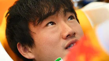 MONZA, ITALY - SEPTEMBER 03: Yuki Tsunoda of Japan and Visa Cash App Racing Bulls has a seat fit in
