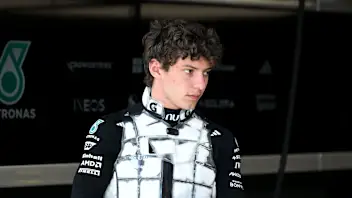MIAMI, FLORIDA - MAY 01: Andrea Kimi Antonelli of Italy and Mercedes AMG Petronas F1 Team looks on