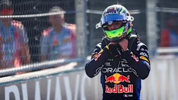 MIAMI, FLORIDA - MAY 02: Ninth placed qualifier Isack Hadjar of France and Oracle Red Bull Racing