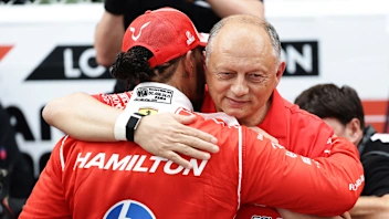 MONTE-CARLO, MONACO - JUNE 07: Second placed Lewis Hamilton of Great Britain and Scuderia Ferrari