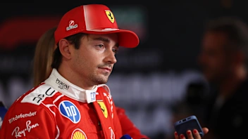 MADRID, SPAIN - SEPTEMBER 12: Fifth placed qualifier Charles Leclerc of Monaco and Scuderia Ferrari