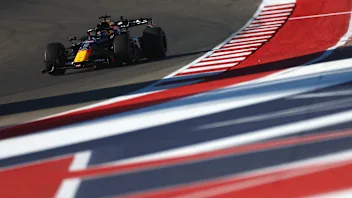 AUSTIN, TEXAS - OCTOBER 23:  Max Verstappen of the Netherlands driving the (3) Oracle Red Bull