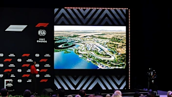 KIGALI, RWANDA - OCTOBER 13: A rendering of a circuit to announce a Formula 1 race to be hosted in