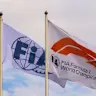 FIA flags are seen during Formula 1 Abu Dhabi Grand Prix 2022 at Yas Marina Circuit on November 20,