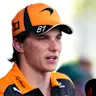 KUALA LUMPUR, MALAYSIA - OCTOBER 02: Oscar Piastri of Australia and McLaren is interviewed during