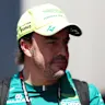 BUDAPEST, HUNGARY - JULY 25: Fernando Alonso of Spain and Aston Martin F1 Team looks on in the
