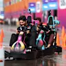 ZANDVOORT, NETHERLANDS - AUGUST 20: Esteban Ocon of France and Haas F1 and Oliver Bearman of Great
