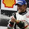 BUDAPEST, HUNGARY - AUGUST 06: Jenson Button of Great Britain and Honda Racing celebrates on the