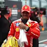 SINGAPORE, SINGAPORE - OCTOBER 10: Second placed Lewis Hamilton of Great Britain and Scuderia