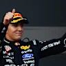 BAKU, AZERBAIJAN - SEPTEMBER 26: Third placed Isack Hadjar of France and Oracle Red Bull Racing
