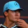BAKU, AZERBAIJAN - SEPTEMBER 23: George Russell of Great Britain and Mercedes AMG Petronas F1 Team