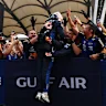 KUALA LUMPUR, MALAYSIA - OCTOBER 04: Race winner Max Verstappen of the Netherlands and Oracle Red