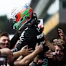 SPA, BELGIUM - JULY 19: Race winner Andrea Kimi Antonelli of Italy and Mercedes AMG Petronas F1