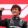 SPA, BELGIUM - JULY 19: Race winner Andrea Kimi Antonelli of Italy and Mercedes AMG Petronas F1