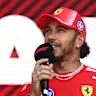 SPA, BELGIUM - JULY 17: Lewis Hamilton of Great Britain and Scuderia Ferrari on stage prior to