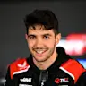 BUDAPEST, HUNGARY - JULY 23: Esteban Ocon of France and Haas F1 talks to the media during previews