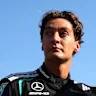 MONZA, ITALY - SEPTEMBER 06: Second placed George Russell of Great Britain and Mercedes AMG