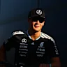 MONZA, ITALY - SEPTEMBER 03: George Russell of Great Britain and Mercedes AMG Petronas F1 Team