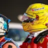 MEXICO CITY, MEXICO - OCTOBER 30: Lewis Hamilton of Great Britain and Scuderia Ferrari is given a