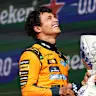 ZANDVOORT, NETHERLANDS - AUGUST 23: Race winner Lando Norris of Great Britain and McLaren on the