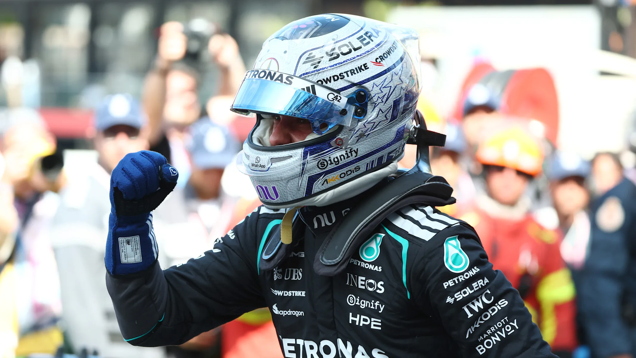 MONTE-CARLO, MONACO - JUNE 06: Pole position qualifier Andrea Kimi Antonelli of Italy and Mercedes