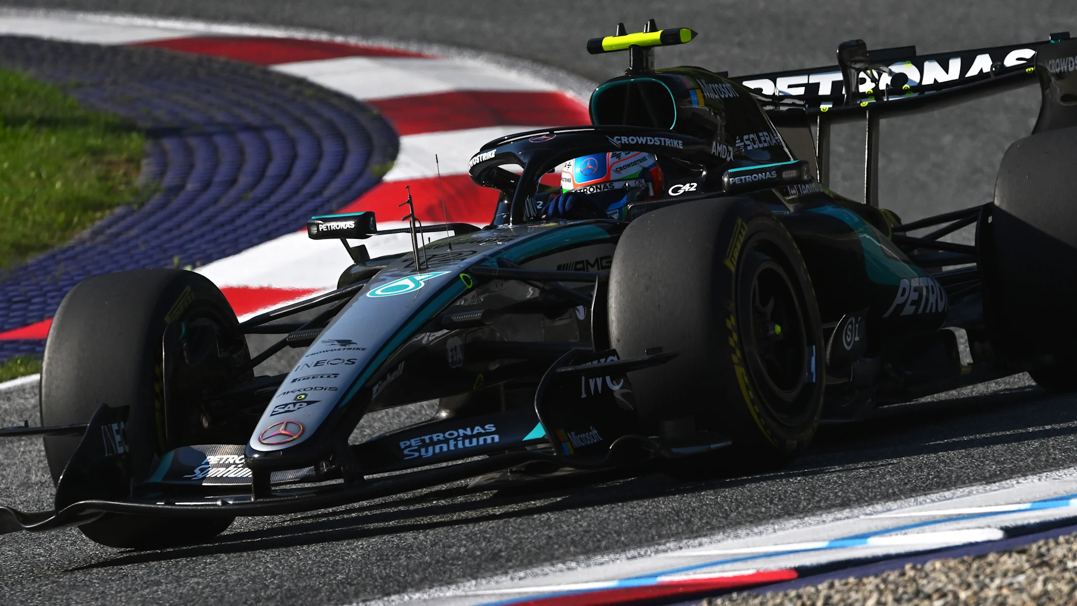 SPIELBERG, AUSTRIA - JUNE 26: Andrea Kimi Antonelli of Italy driving the (12) Mercedes AMG Petronas