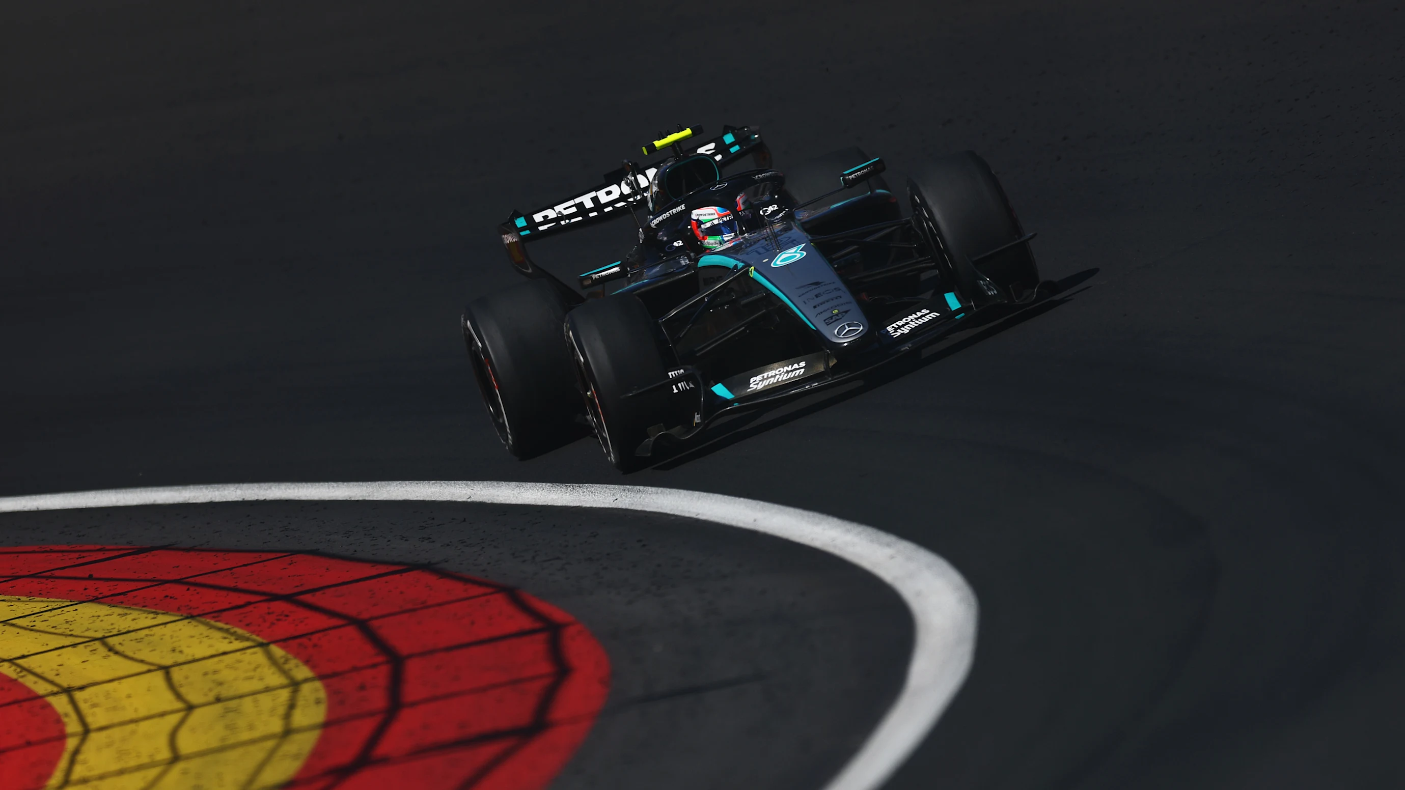 MADRID, SPAIN - SEPTEMBER 13: Andrea Kimi Antonelli of Italy driving the (12) Mercedes AMG Petronas