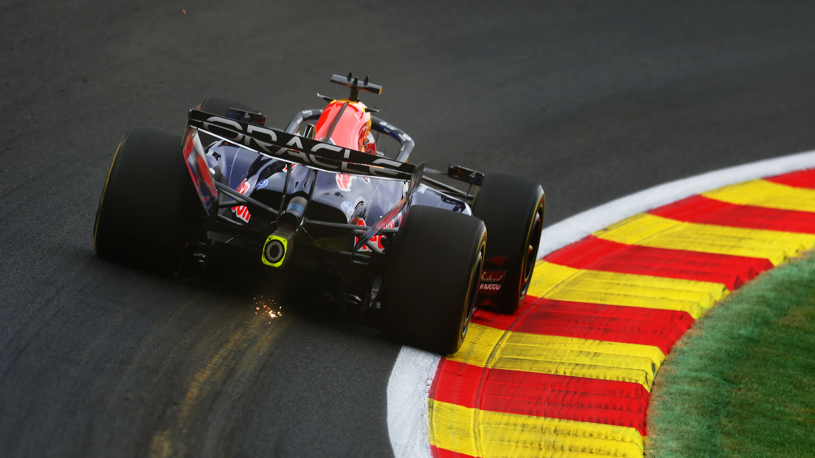 SPA, BELGIUM - JULY 17: Max Verstappen of the Netherlands driving the (3) Oracle Red Bull Racing