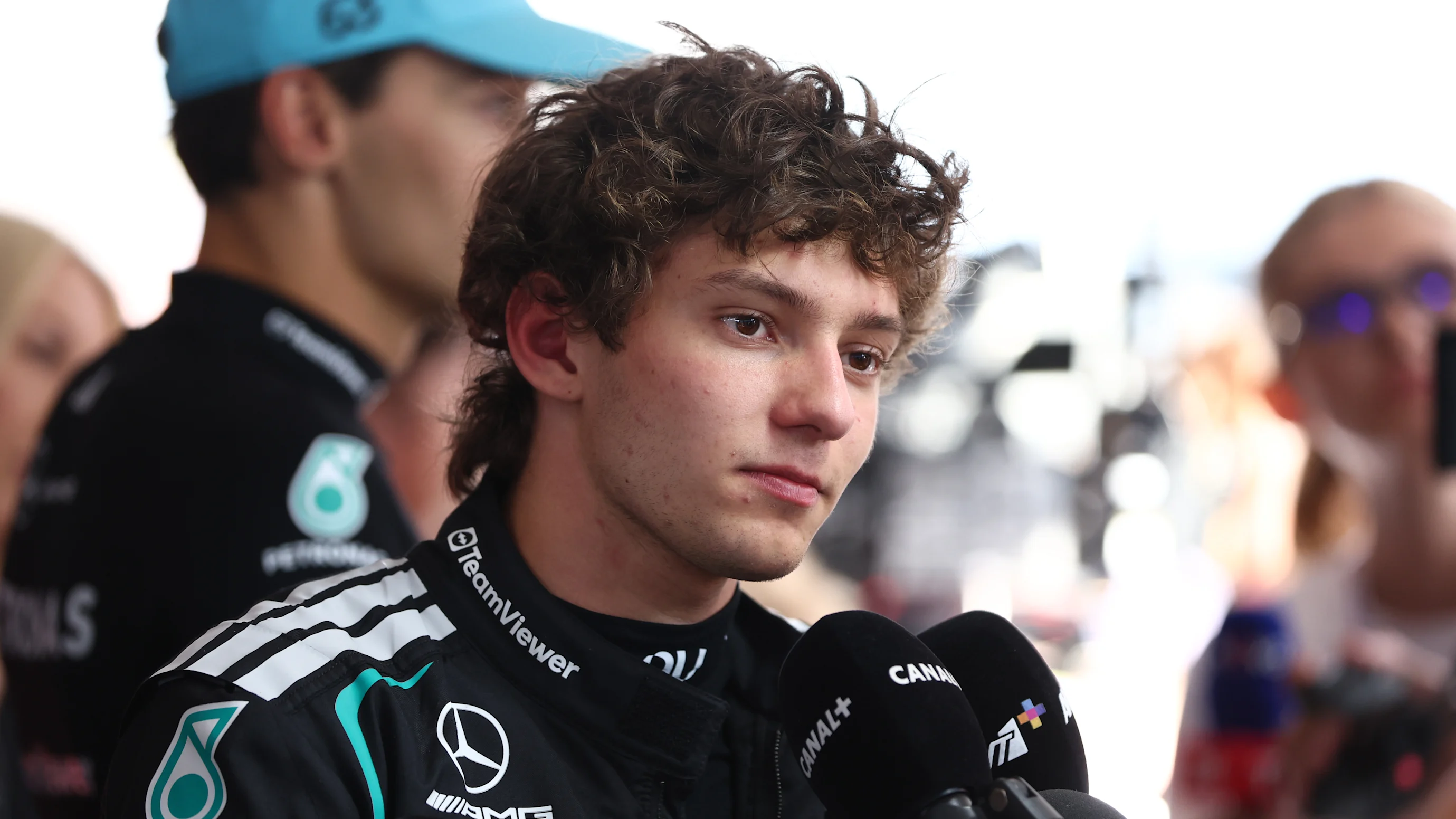 BUDAPEST, HUNGARY - JULY 25: Fourth placed qualifier Andrea Kimi Antonelli of Italy and Mercedes