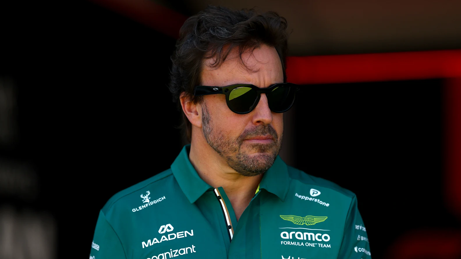 MELBOURNE, AUSTRALIA - MARCH 05: Fernando Alonso of Spain and Aston Martin F1 Team looks on in the