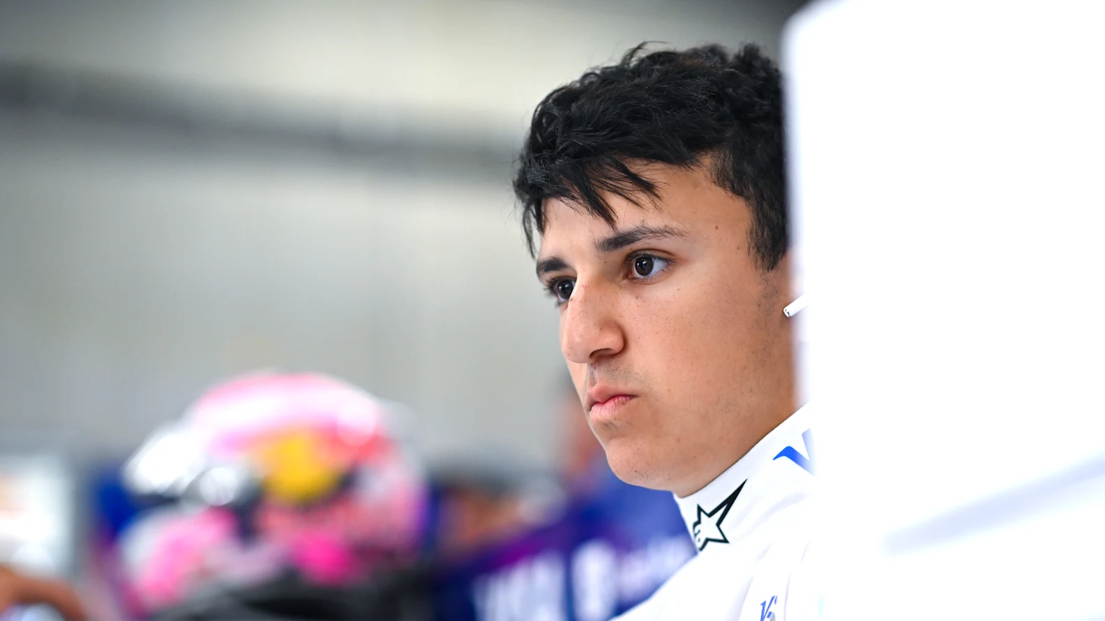 SPA, BELGIUM - JULY 27: Isack Hadjar of France and Visa Cash App Racing Bulls looks on during the F1 Grand Prix of Belgium at Circuit de Spa-Francorchamps on July 27, 2025 in Spa, Belgium. (Photo by Rudy Carezzevoli/Getty Images)