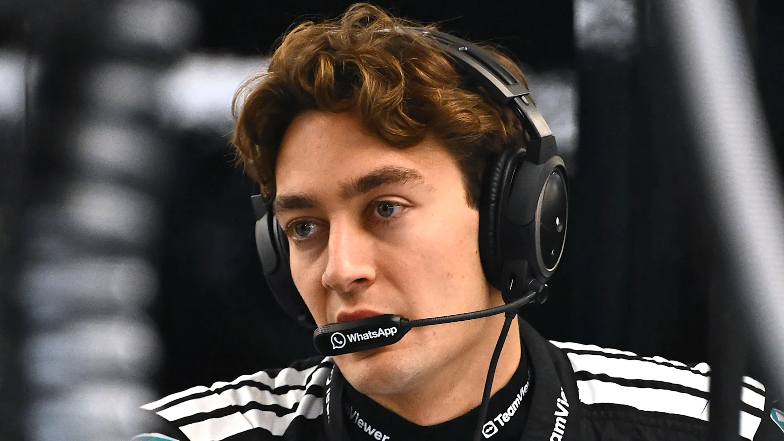 LUSAIL CITY, QATAR - NOVEMBER 28: George Russell of Great Britain and Mercedes AMG Petronas F1 Team