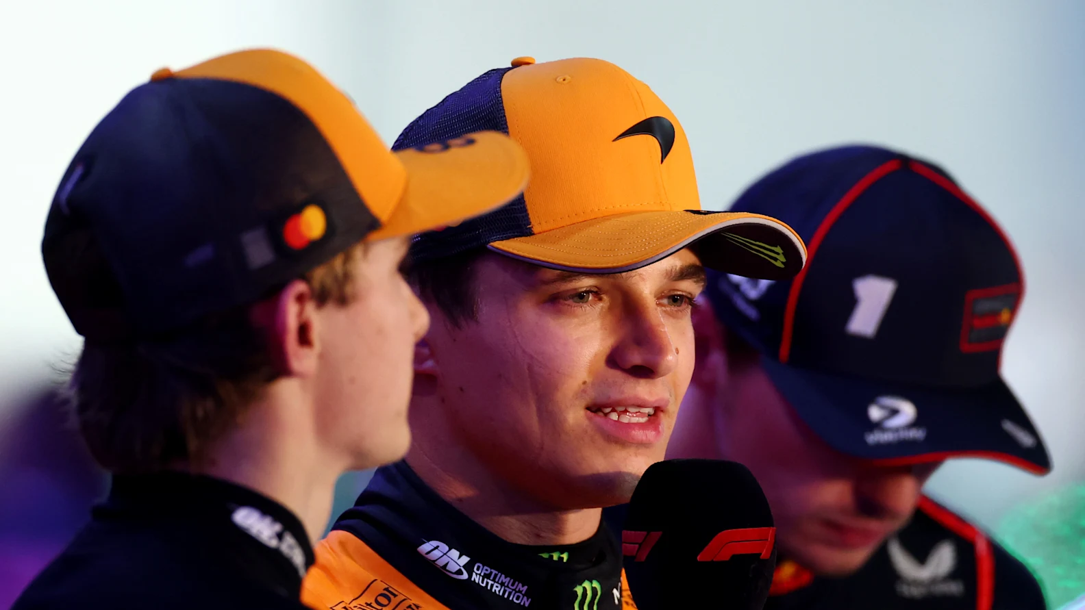 LUSAIL CITY, QATAR - NOVEMBER 29: Pole position qualifier Oscar Piastri of Australia and McLaren