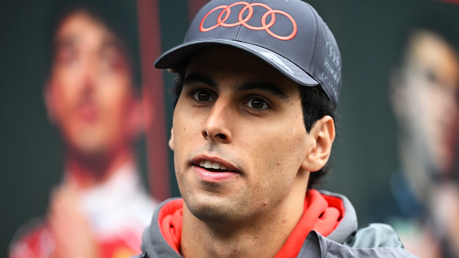 SPA, BELGIUM - JULY 18: Gabriel Bortoleto of Brazil and Audi F1 Team looks on prior to final