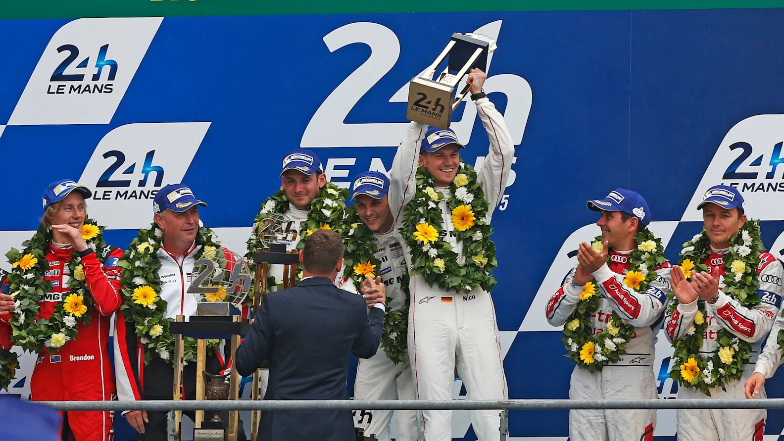 2015 Le Mans 24 Hours. Circuit de la Sarthe, Le Mans, France. Sunday 14 June 2015. Porsche Team