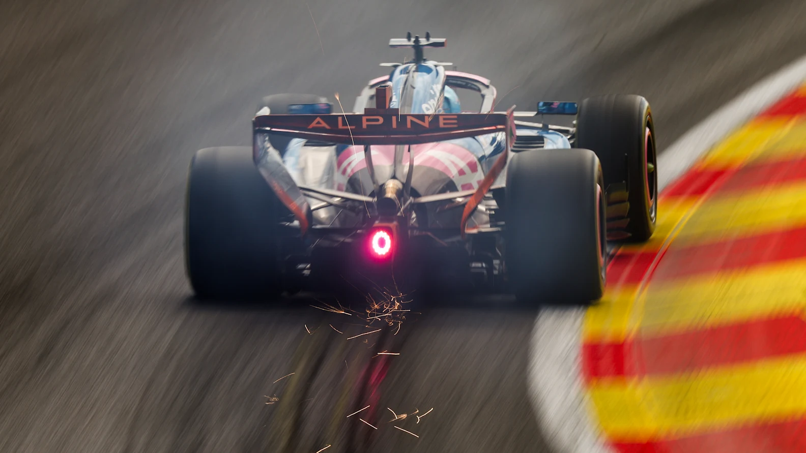 SPA, BELGIUM - JULY 18: Pierre Gasly of France driving the (10) Alpine F1 A526 Mercedes on track
