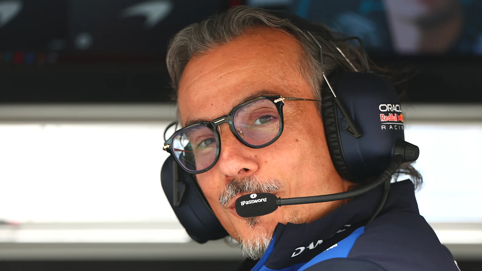 MONTREAL, QUEBEC - MAY 23: Laurent Mekies, Team Principal of Oracle Red Bull Racing on the pit wall