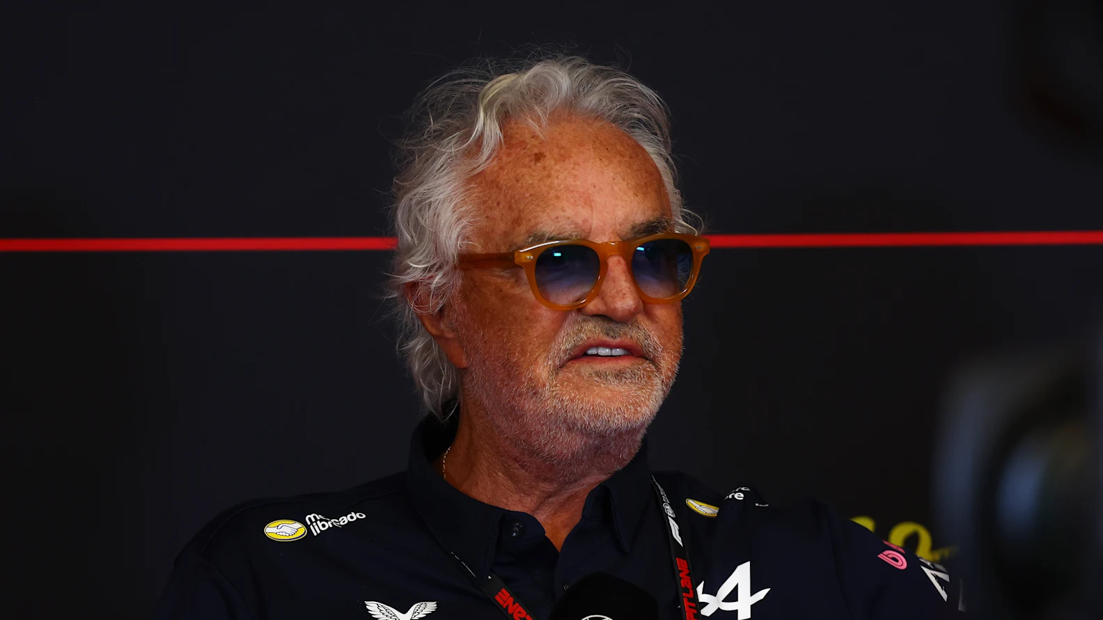 MONTREAL, QUEBEC - MAY 24: Flavio Briatore, Executive Advisor of Alpine F1 arrives in the Paddock