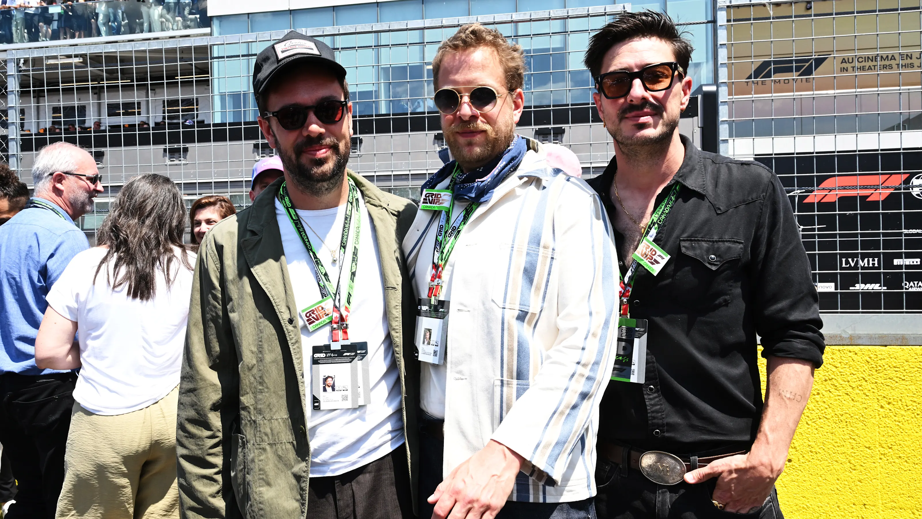 MONTREAL, QUEBEC - JUNE 15: Mumford and Sons on the grid during the F1 Grand Prix of Canada at