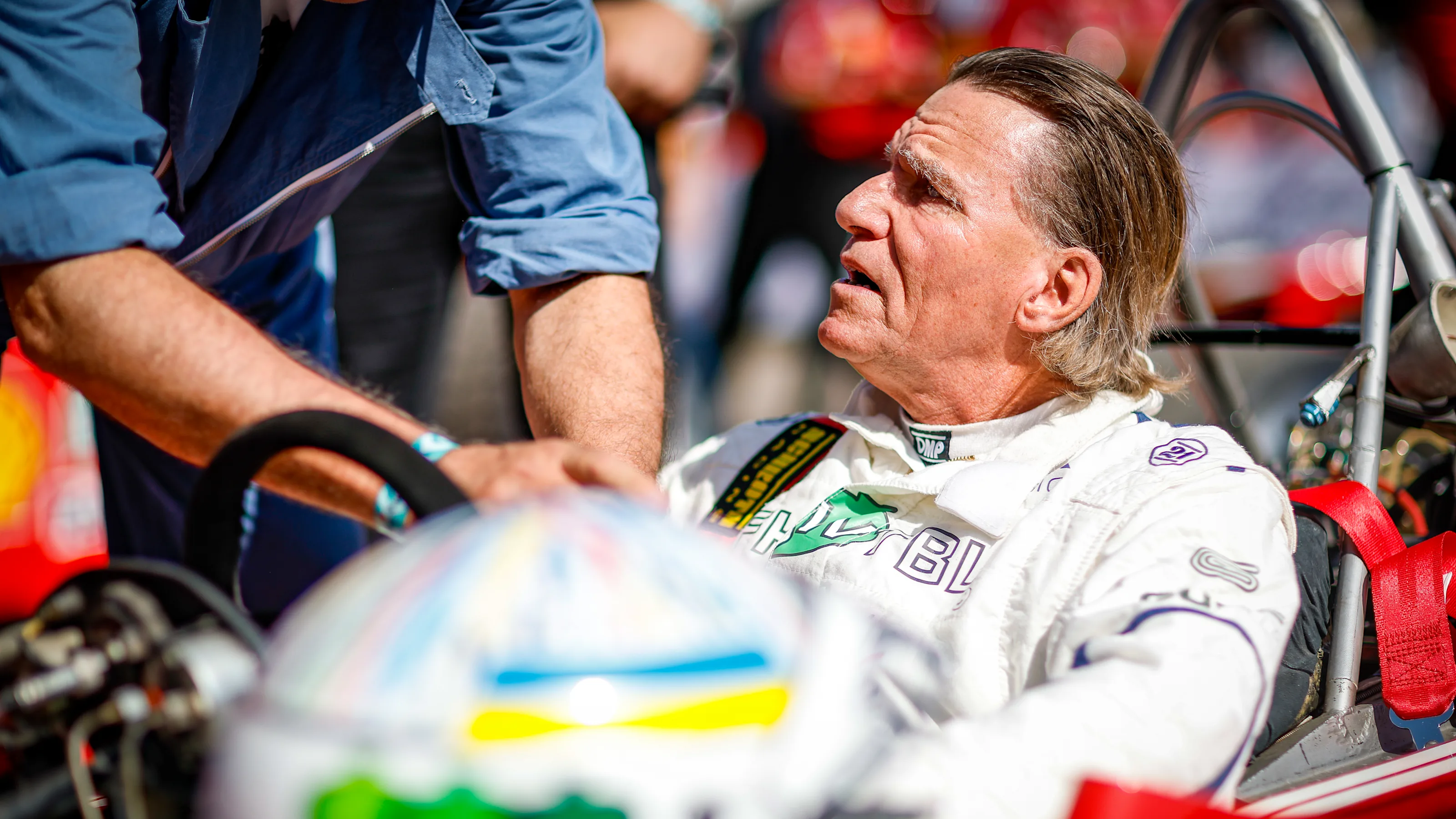 CHICHESTER, ENGLAND - JULY 13: Stefan Johansson driving a Ferrari 312T during the Goodwood Festival