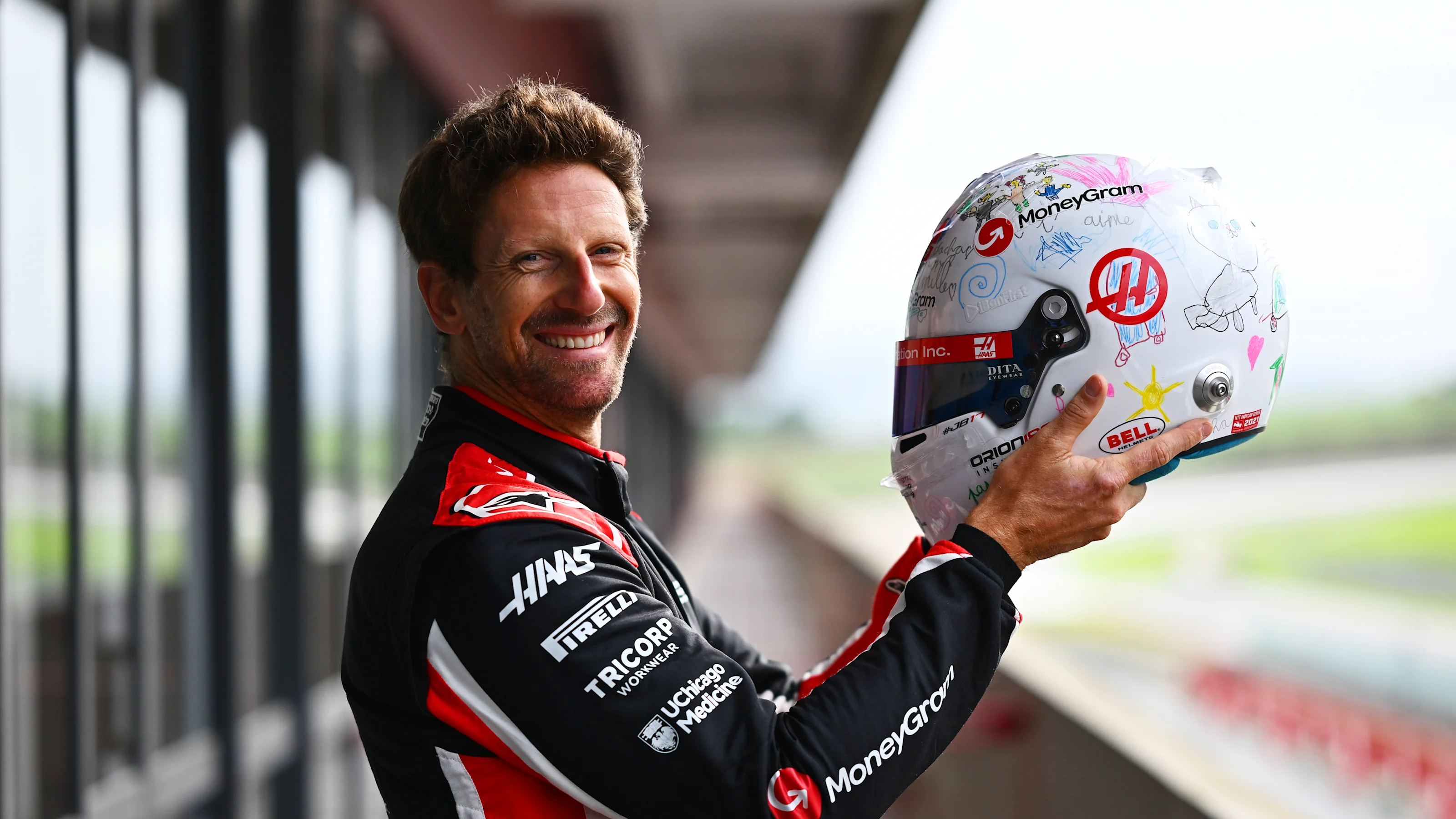 SCARPERIA, ITALY - SEPTEMBER 25: <<enter caption here>> during Haas F1 Testing at Mugello Circuit