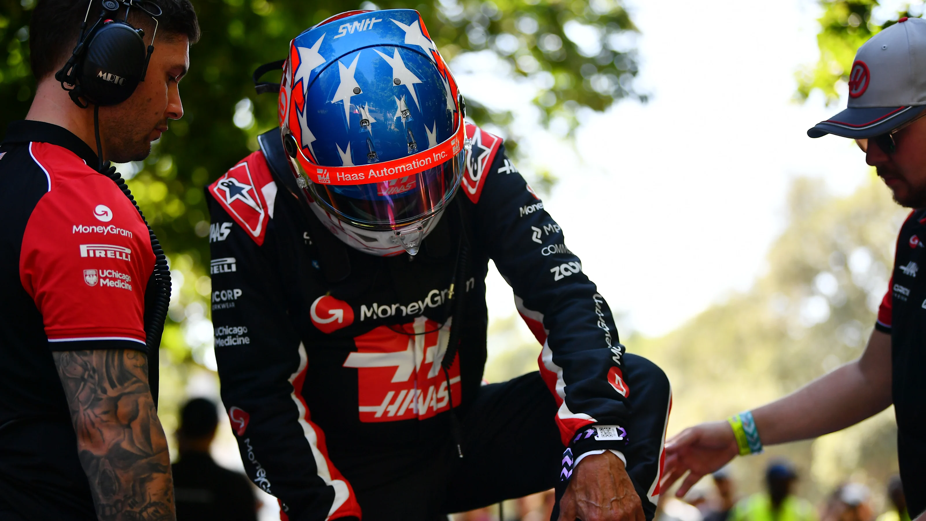 CHICHESTER, ENGLAND - JULY 11: Gene Haas, Founder and Chairman of Haas F1 prepares to drive during