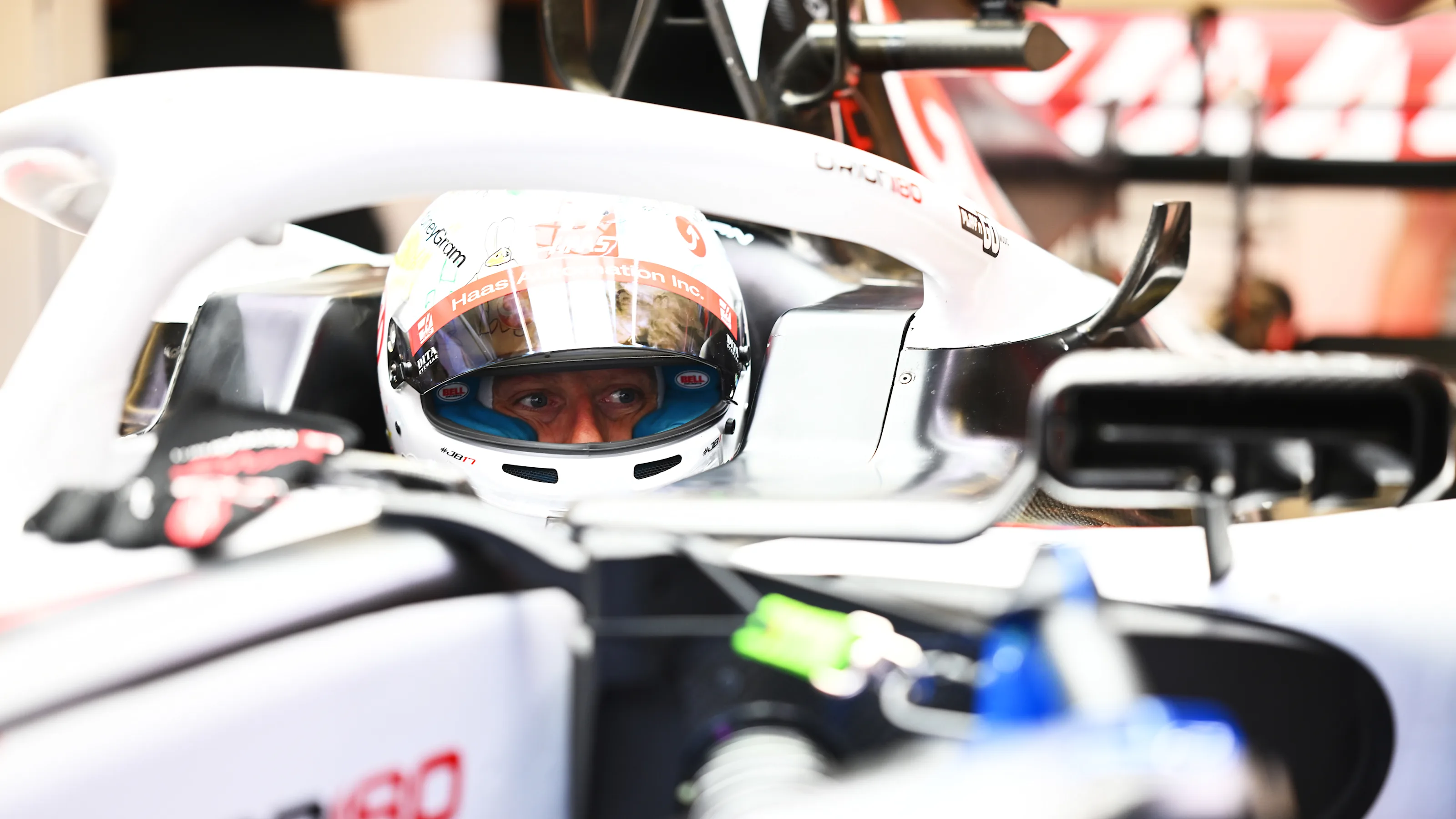SCARPERIA, ITALY - SEPTEMBER 26: Romain Grosjean of France and Haas F1 prepares to drive in the