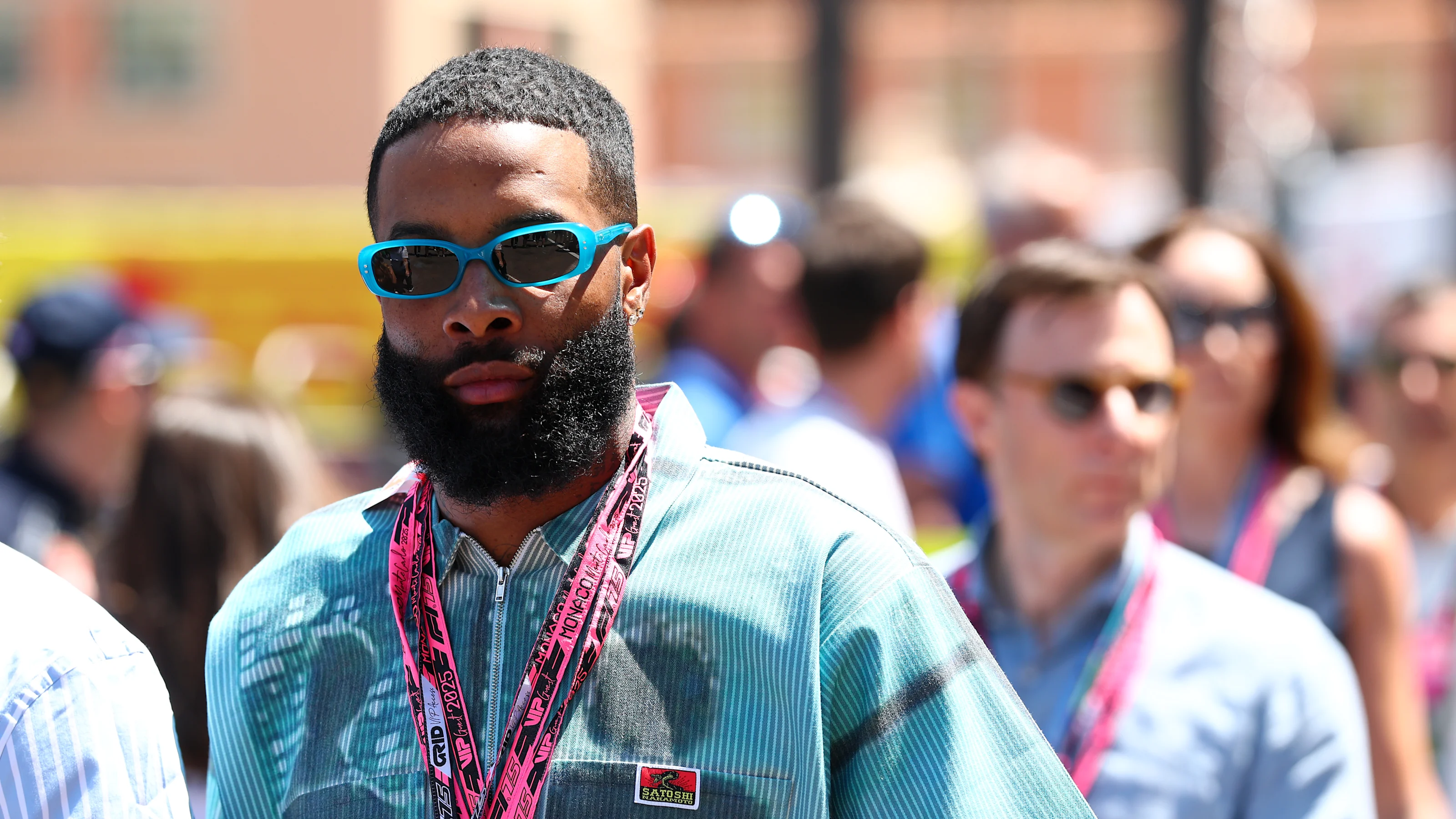 MONTE-CARLO, MONACO - MAY 25: Odell Beckham Jr looks on in the Paddock prior to the F1 Grand Prix