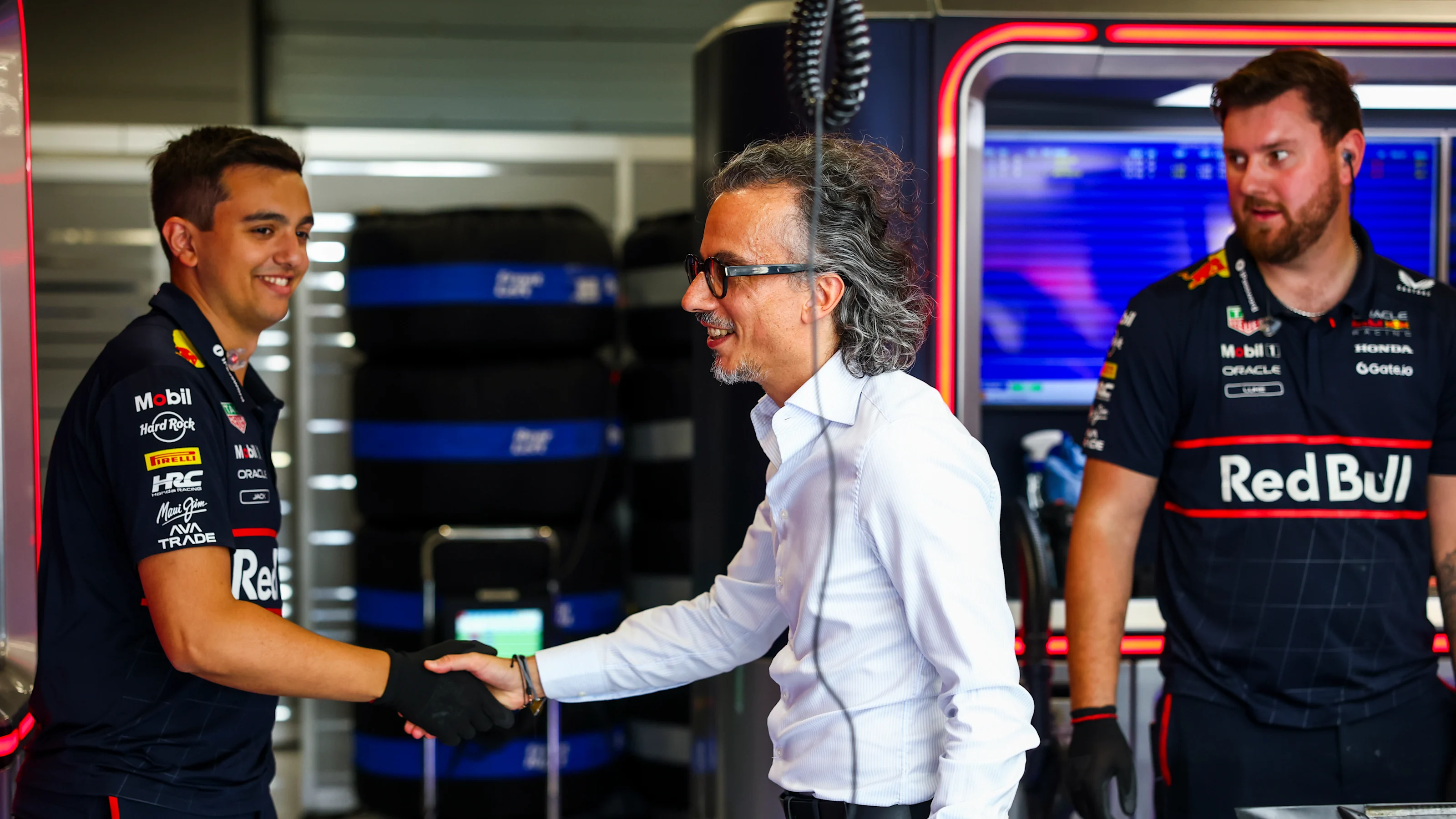 NORTHAMPTON, ENGLAND - JULY 10: Laurent Mekies, Incoming CEO and Team Principal of Oracle Red Bull