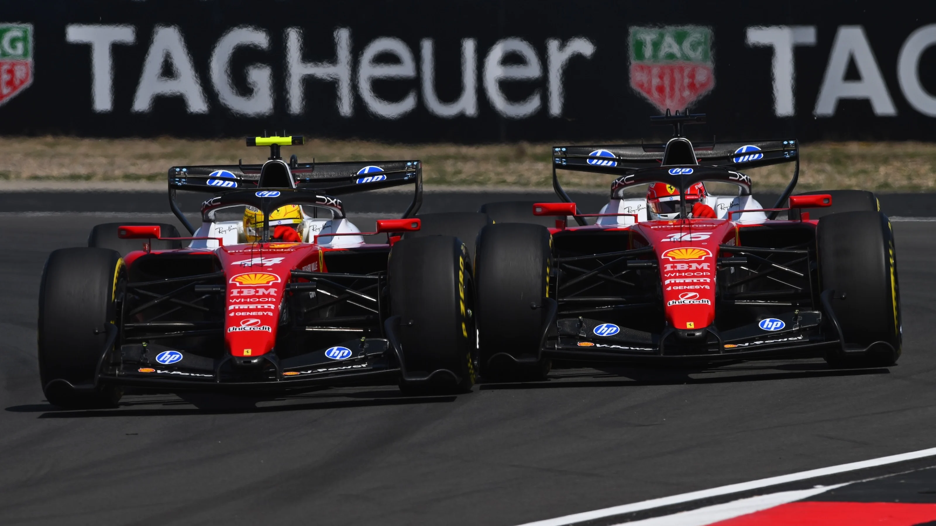 SHANGHAI, CHINA - MARCH 14: Lewis Hamilton of Great Britain driving the (44) Scuderia Ferrari SF-26