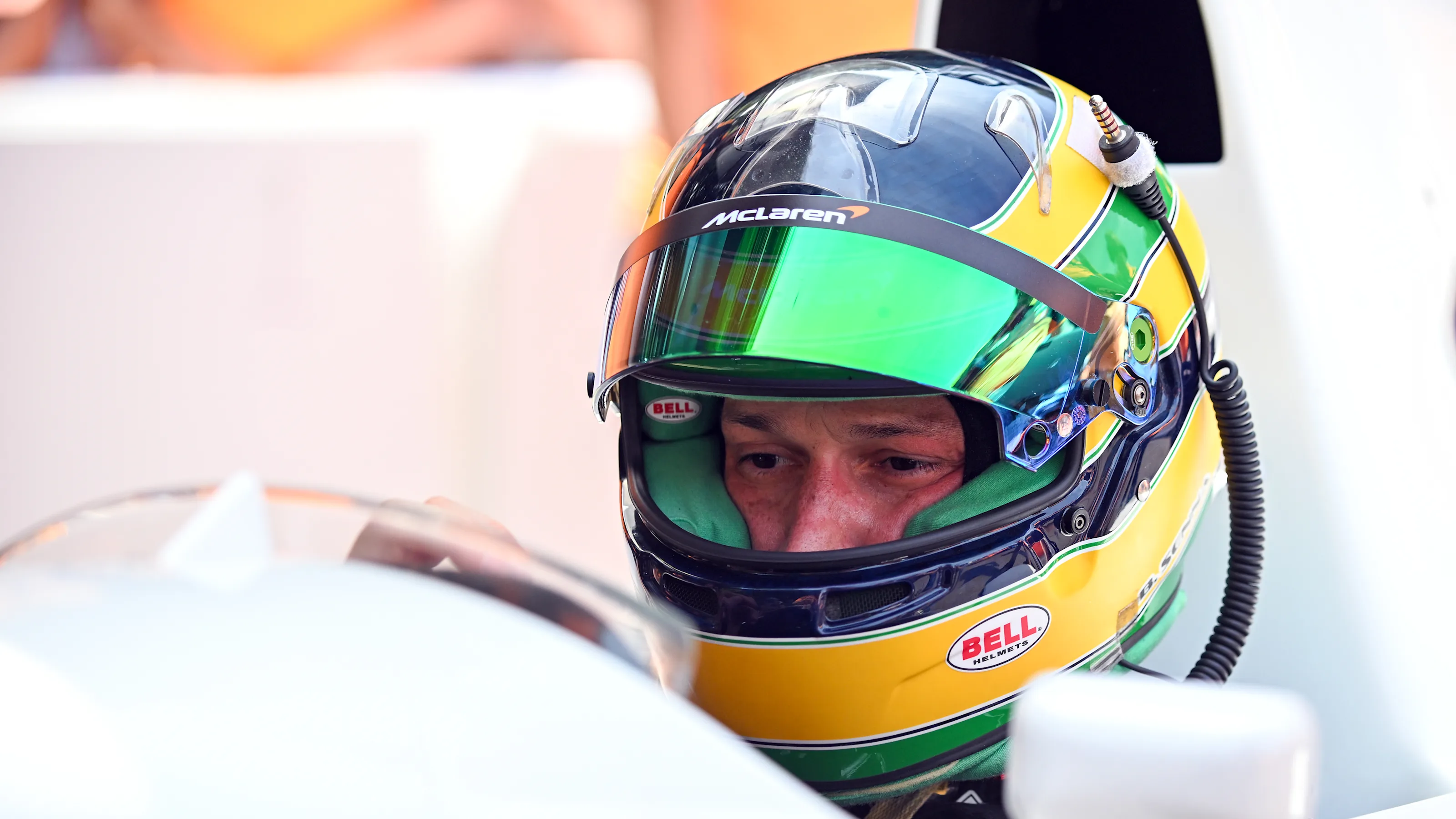 CHICHESTER, ENGLAND - JULY 09: Bruno Senna prepares to drive a McLaren during the Goodwood Festival