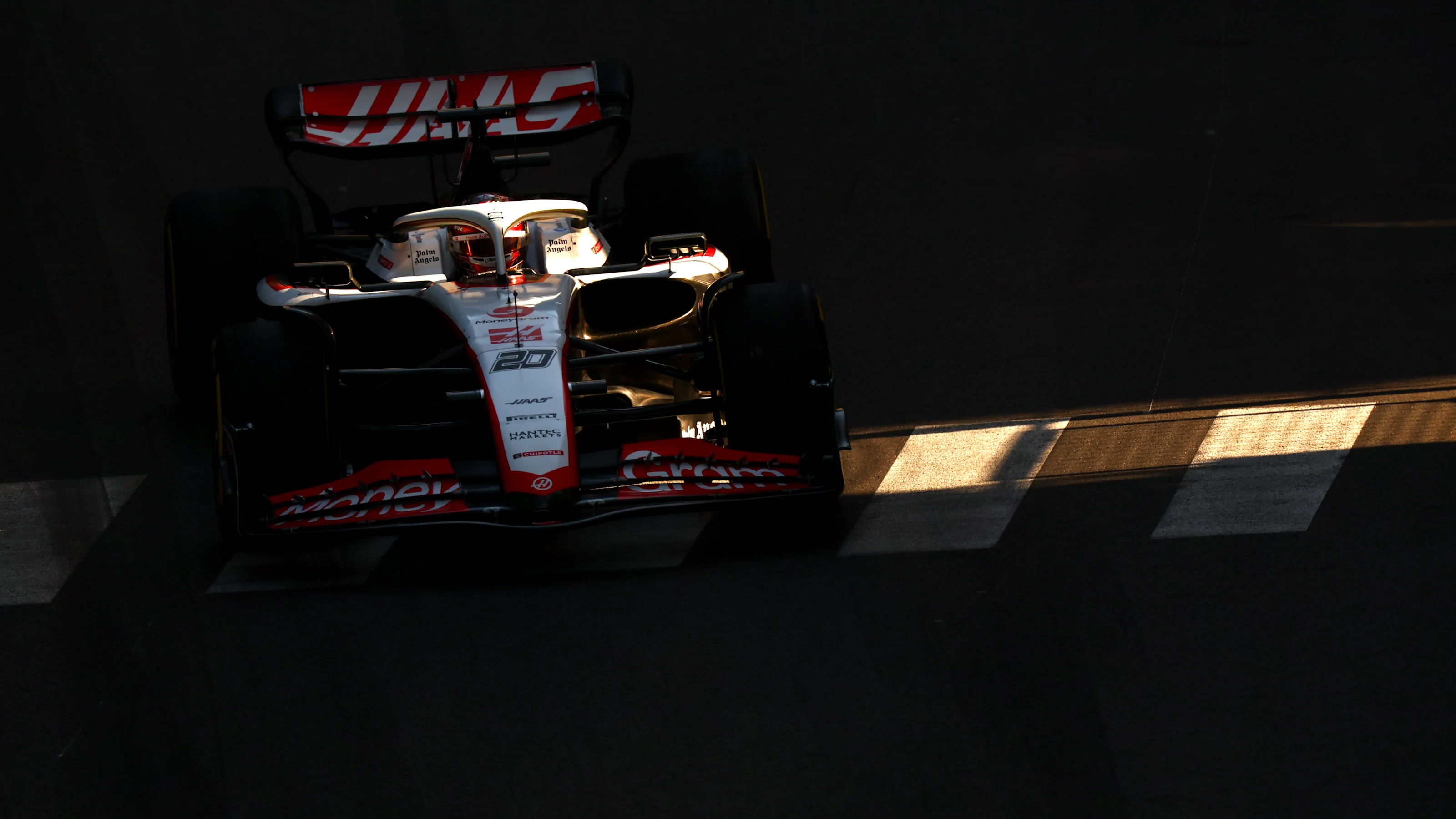 MONTE-CARLO, MONACO - MAY 26: Kevin Magnussen of Denmark driving the (20) Haas F1 VF-23 Ferrari on
