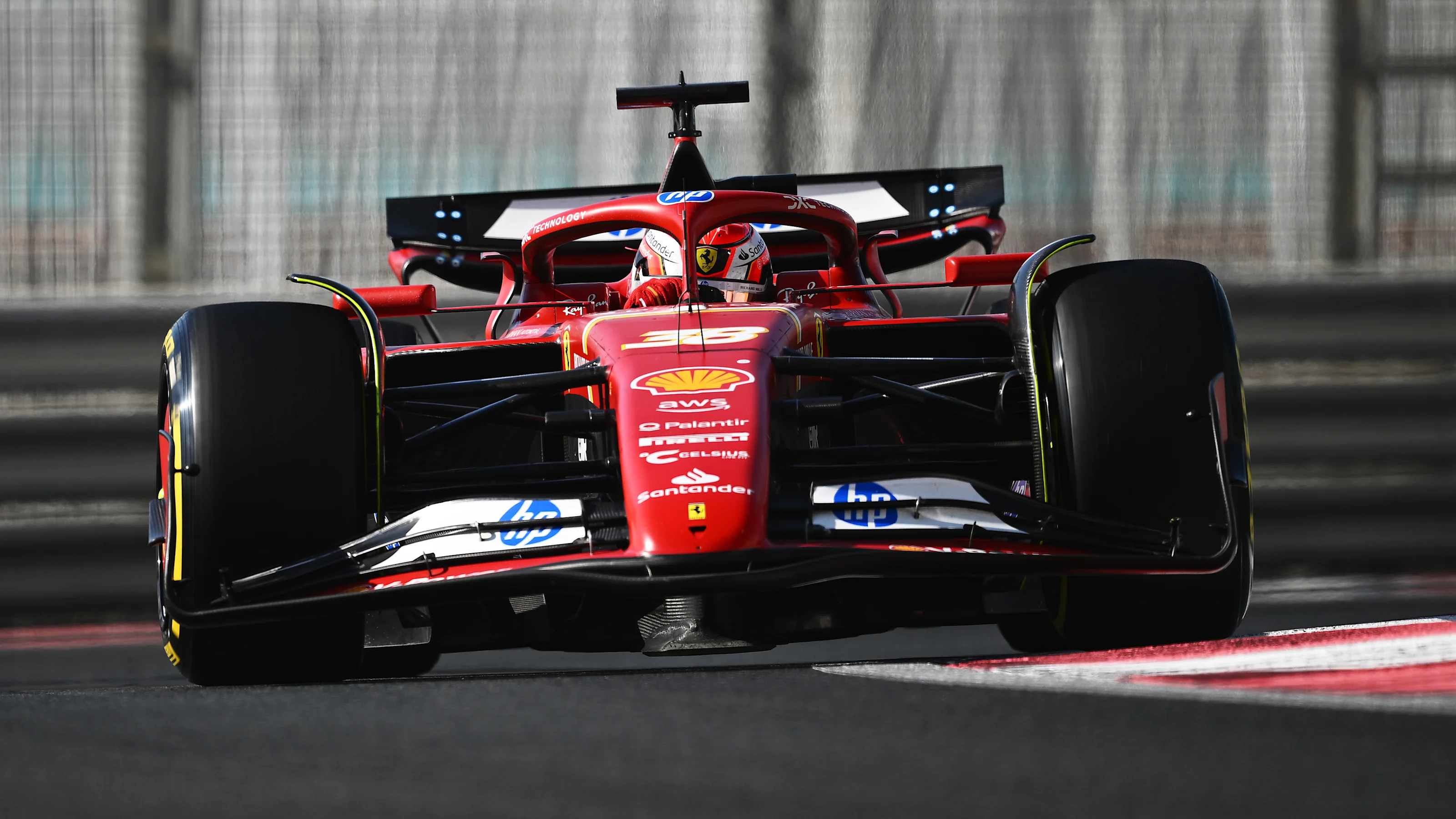 ABU DHABI, UNITED ARAB EMIRATES - DECEMBER 10: Antonio Fuoco of Italy driving the (38) Ferrari