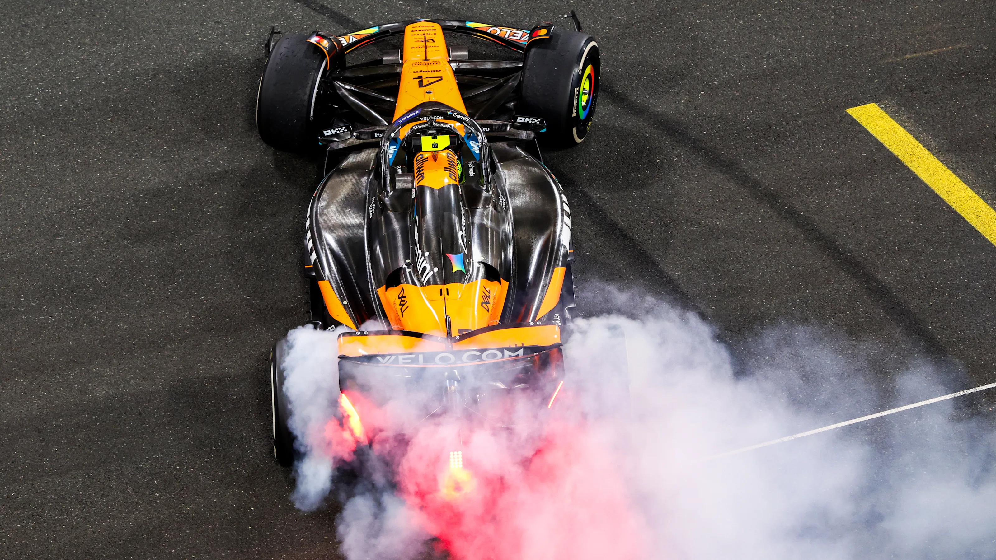 ABU DHABI, UNITED ARAB EMIRATES - DECEMBER 07: World Drivers Champion and Third placed Lando Norris